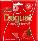Degust - Tapa Sexo Solúvel Hot Flowers Sabor Morango