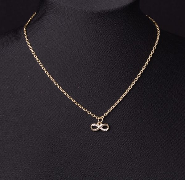 Colar c/ Mini Pingente Infinito