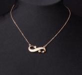 Colar Pingente Infinito c/ Strass