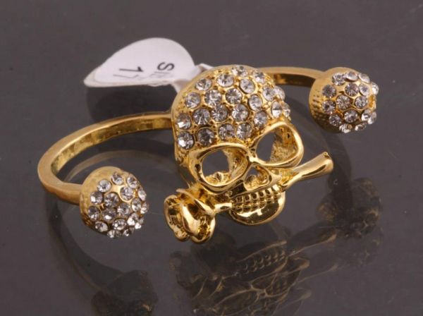 Anel Caveira c/ Strass